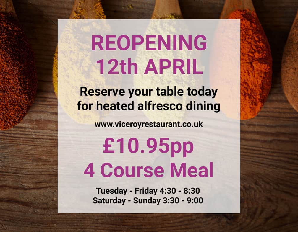 Viceroy Indian Restaurant, Fine Dining Restaurant in Milford Staffordshire